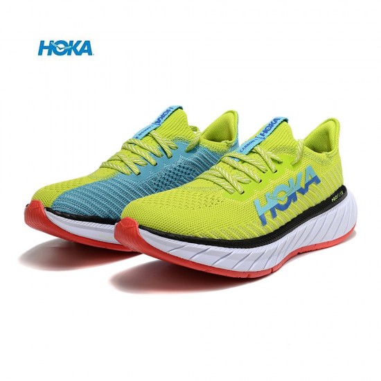 Hoka Carbon X3 Yellow Green Blue Red Women Men Sport Shoes