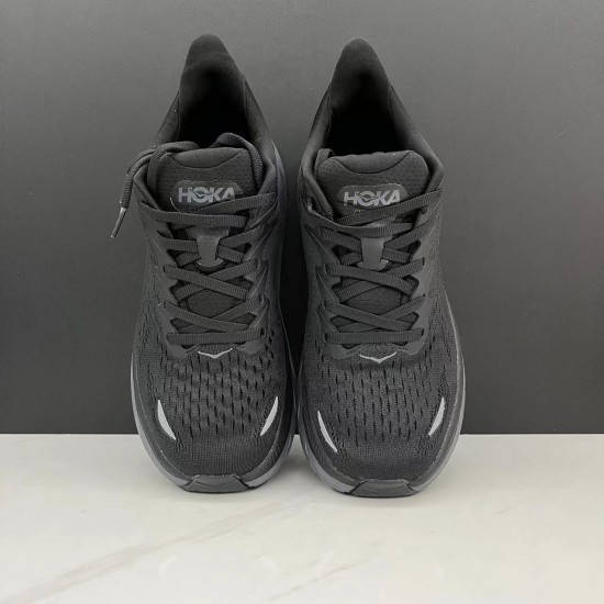 Hoka Clifton 8 All Black Women Men Sport Shoes