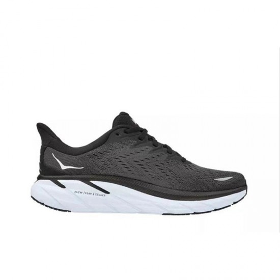 Hoka Clifton 8 Black White Women Men Sport Shoes