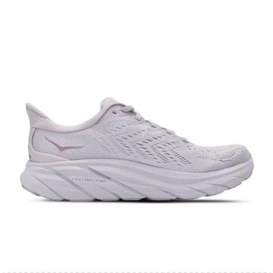 Hoka Clifton 8 LtGrey Women Men Sport Shoes