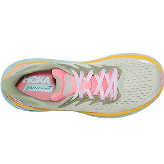 Hoka Clifton 8 Pink LtGreen Blue Yellow Women Men Sport Shoes