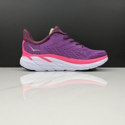 Hoka Clifton 8 Purple Red Black Women Men Sport Shoes