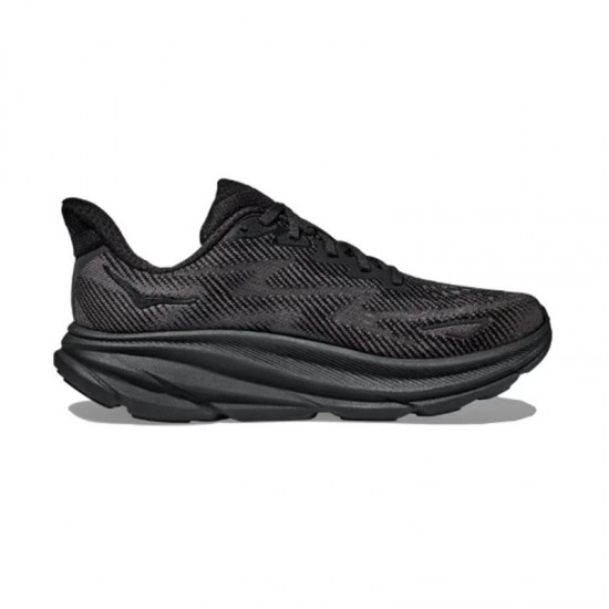 Hoka Clifton 9 All Black Women Men Sport Shoes