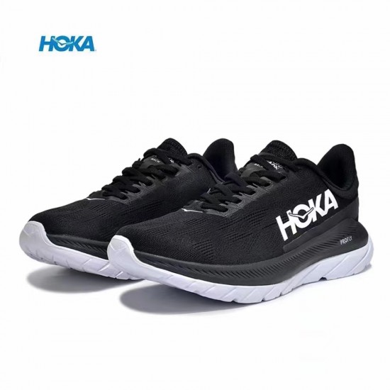 Hoka Mach 4 Black White Women Men Sport Shoes
