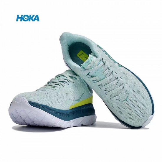 Hoka Mach 4 Green Yellow White Women Men Sport Shoes