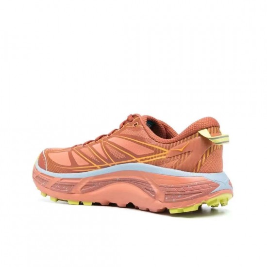 Hoka Mafate Speed Brown Yellow Women Men Sport Shoes