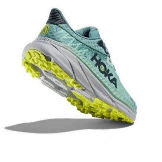 Hoka Mafate Speed Challenger 7 Grey Green Women Men Sport Shoes