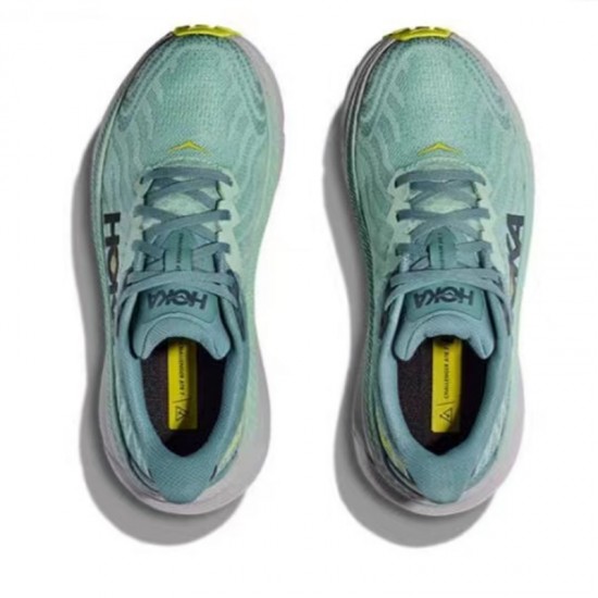 Hoka Mafate Speed Challenger 7 Grey Green Women Men Sport Shoes