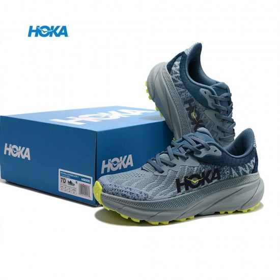 Hoka Mafate Speed Challenger 7 LtBlue Women Men Sport Shoes