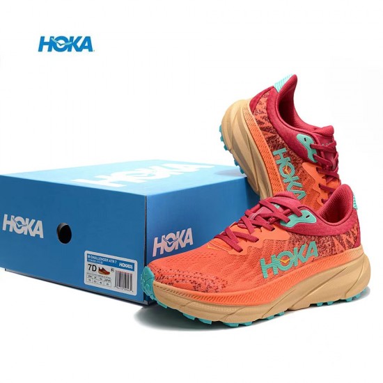 Hoka Mafate Speed Challenger 7 Orange Brown Women Men Sport Shoes