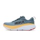 Hoka Bondi 8 Deep Grey Yellow White Women Men Sport Shoes