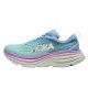 Hoka Bondi 8 Ltblue Purple Women Men Sport Shoes