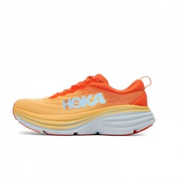 Hoka Bondi 8 Orange Yellow White Women Men Sport Shoes