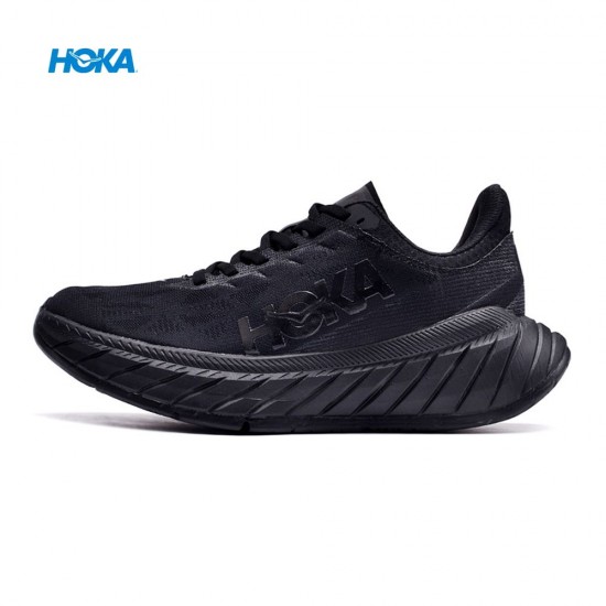 Hoka Carbon X2 All Black Women Men Sport Shoes