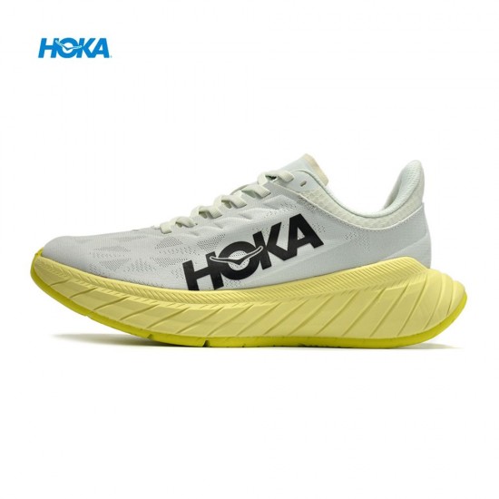 Hoka Carbon X2 LtYellow Green Black Women Men Sport Shoes