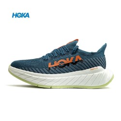 Hoka Carbon X3 Deep Blue Black LtGreen Women Men Sport Shoes