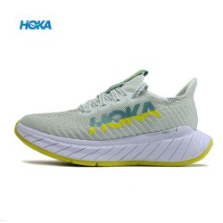Hoka Carbon X3 Ltgreen Yellow White Women Men Sport Shoes