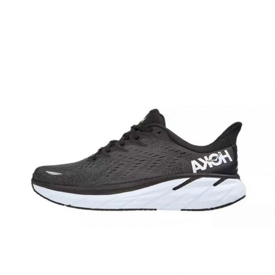 Hoka Clifton 8 Black White Women Men Sport Shoes