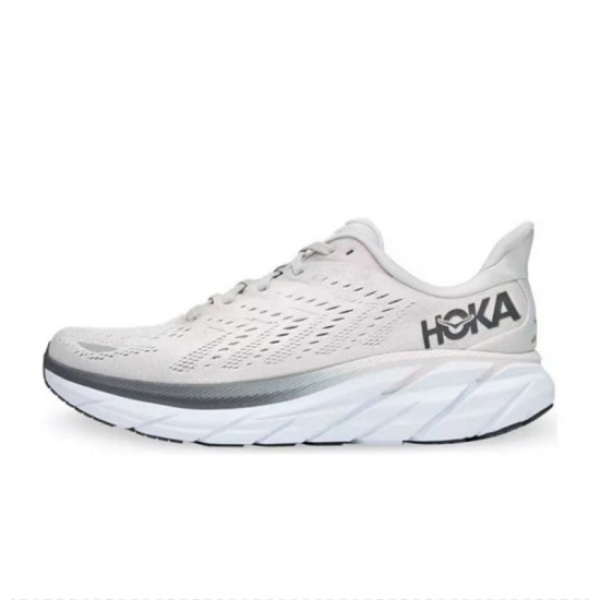 Hoka Clifton 8 Grey Black Women Men Sport Shoes