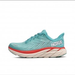 Hoka Clifton 8 Ltblue Orange White Women Men Sport Shoes