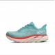 Hoka Clifton 8 Ltblue Orange White Women Men Sport Shoes