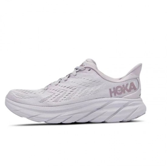 Hoka Clifton 8 LtGrey Women Men Sport Shoes