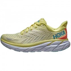 Hoka Clifton 8 Ltyellow White Women Men Sport Shoes