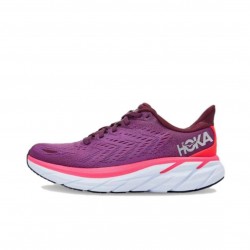 Hoka Clifton 8 Purple Red Black Women Men Sport Shoes