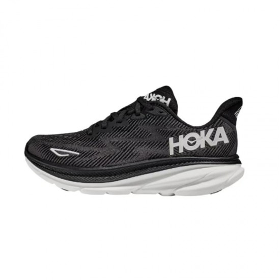 Hoka Clifton 9 All Black White Women Men Sport Shoes