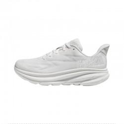 Hoka Clifton 9 All White Women Men Sport Shoes