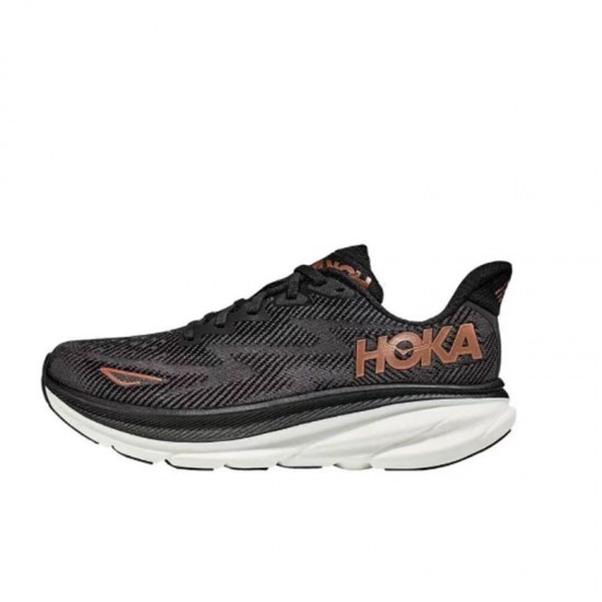 Hoka Clifton 9 Black Red Women Men Sport Shoes