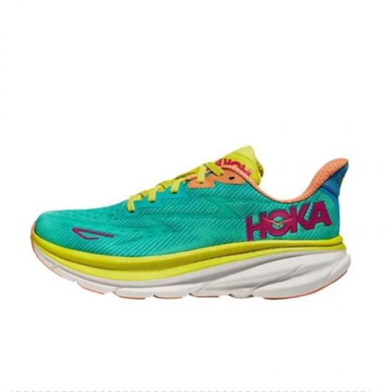 Hoka Clifton 9 Green Red Blue Women Men Sport Shoes