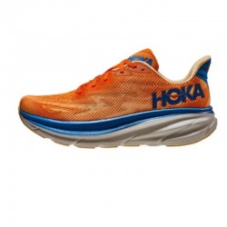 Hoka Clifton 9 Orange Blue Women Men Sport Shoes