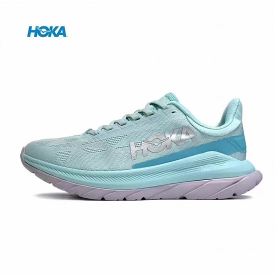 Hoka Mach 4 Navy Grey Women Men Sport Shoes