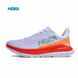 Hoka Mach 4 White Red Grey Women Men Sport Shoes