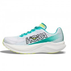 Hoka Mach X White Blue Yellow Women Men Sport Shoes