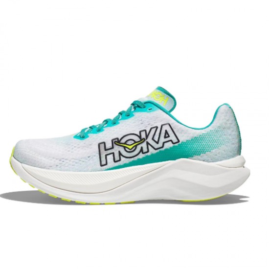 Hoka Mach X White Blue Yellow Women Men Sport Shoes
