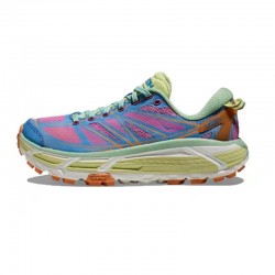 Hoka Mafate Speed Blue Pink Yellow Women Men Sport Shoes