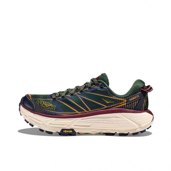 Hoka Mafate Speed Brown Blue Women Men Sport Shoes