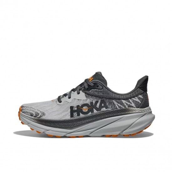 Hoka Mafate Speed Challenger 7 Grey Black Orange Women Men Sport Shoes