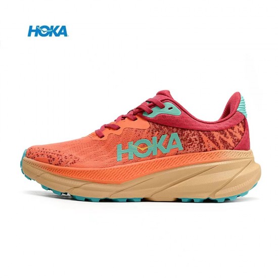 Hoka Mafate Speed Challenger 7 Orange Brown Women Men Sport Shoes